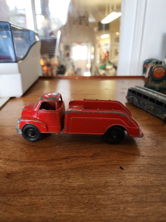 Toy Fire Ladder Red Metal Steel Truck 6-1/4" - USA