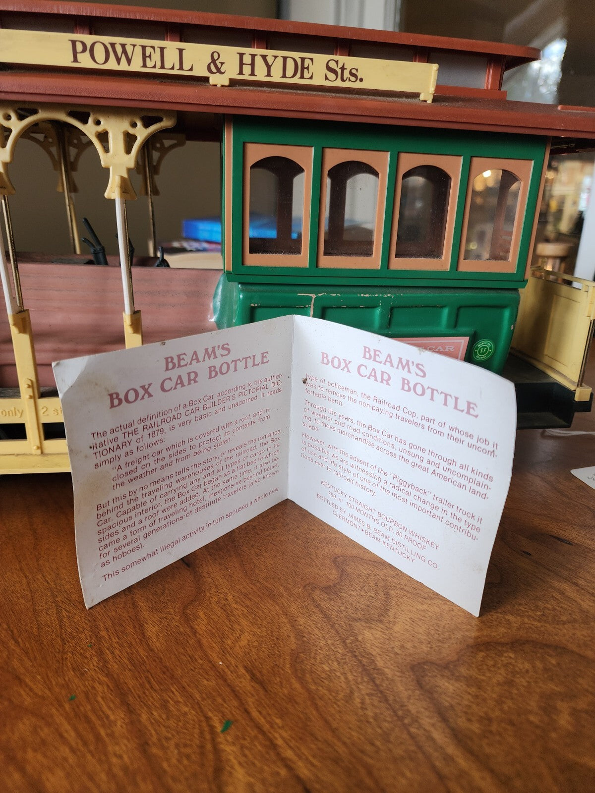 Vtg Jim Beam Powell and Hyde Large Scale San Francisco Cable Car