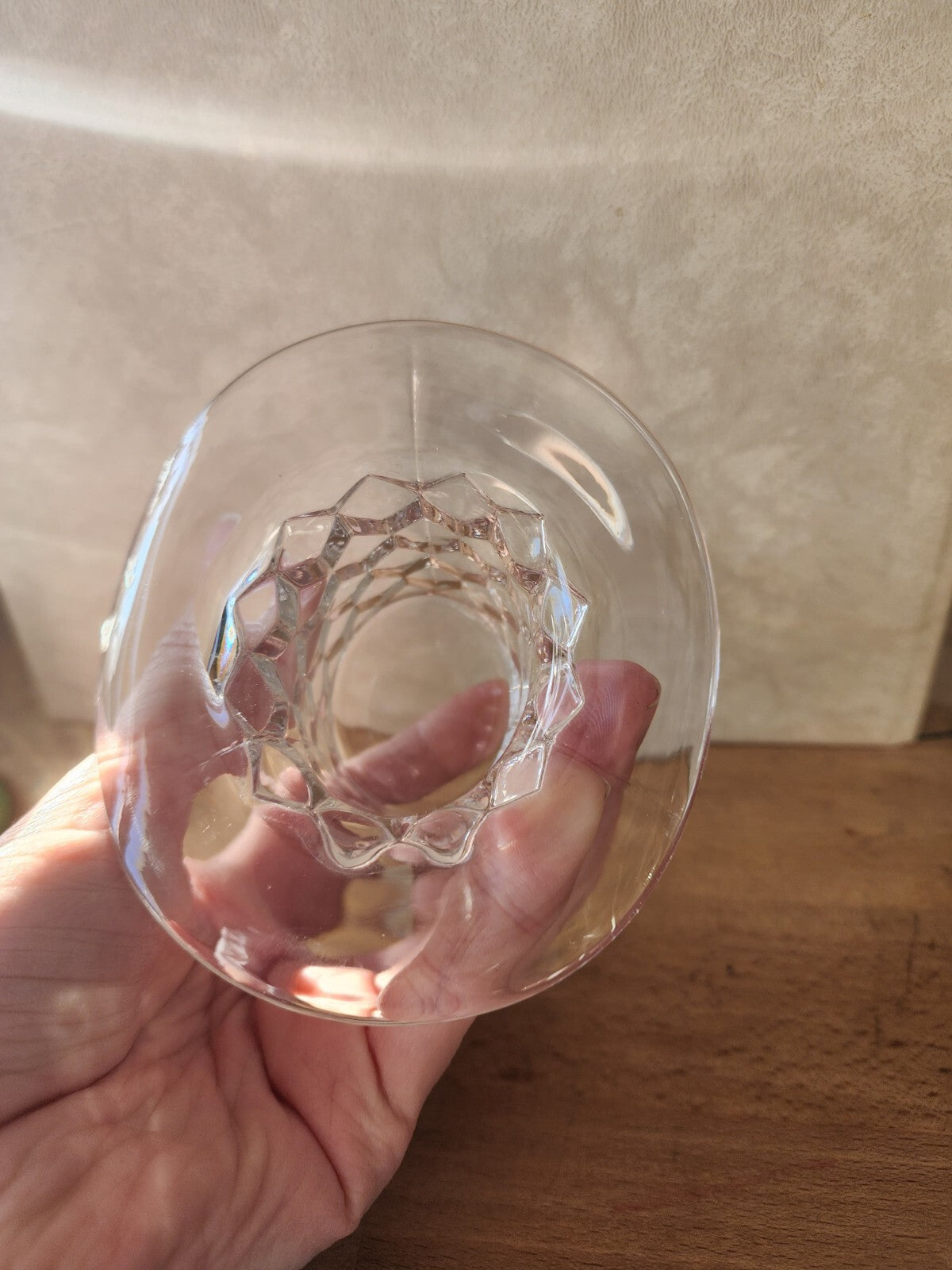 Beautiful Fostoria American Line 2056 Clear Glass 4 1/2” Top Hat