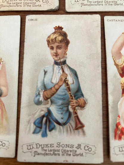Duke Sons & Co. Cigarettes MUSICAL INSTRUMENTS - lot of 5