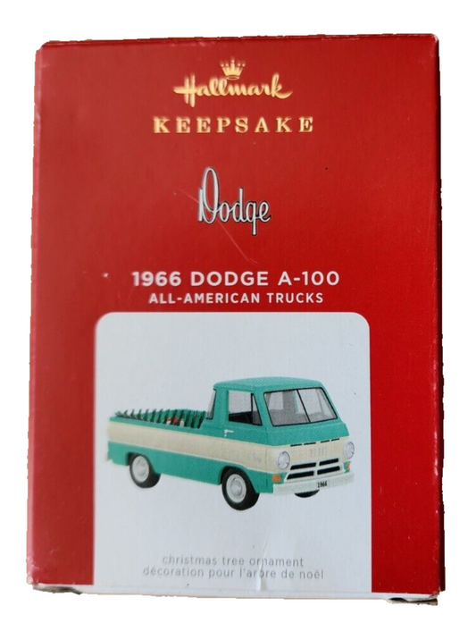 Hallmark Keepsake Ornament 2021 All American Trucks 1966 Dodge A-100