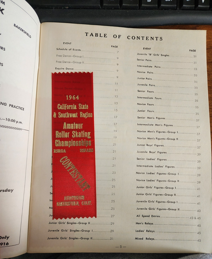 Roller Skating Championships Program 1964