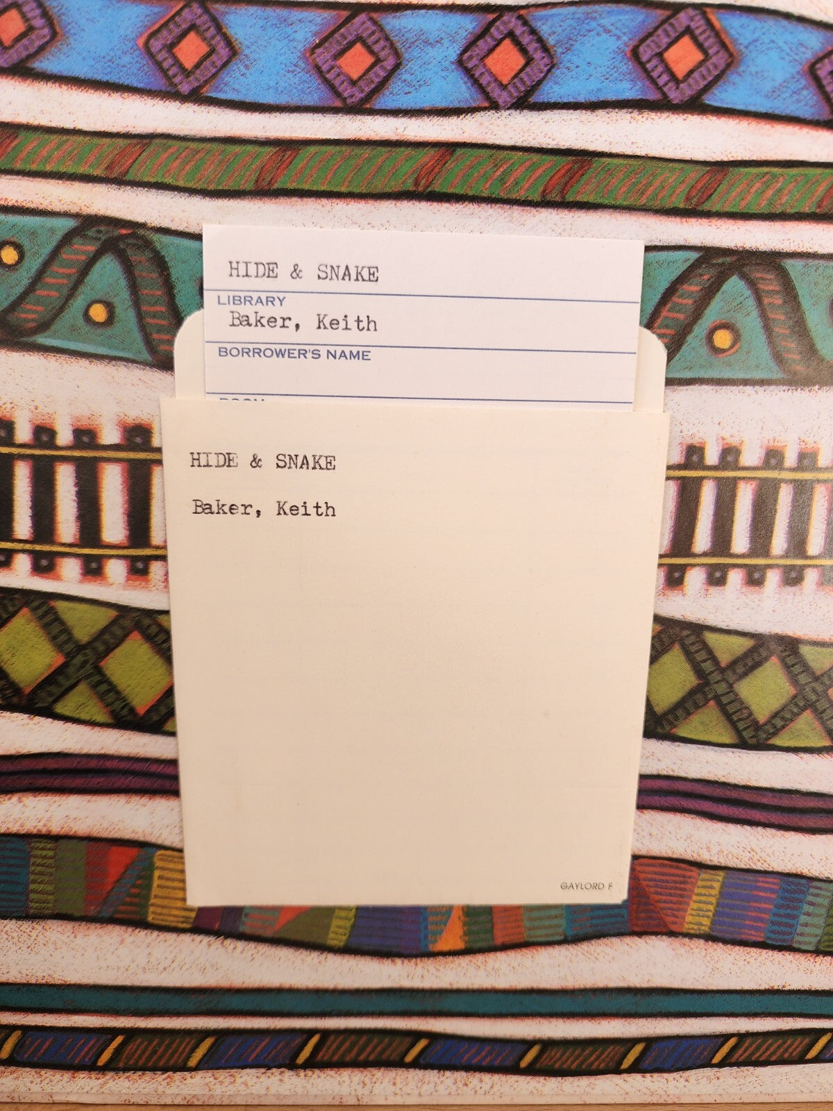 Hide and Snake by Baker, Keith - GOOD