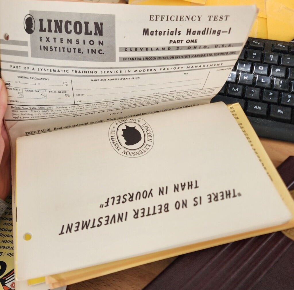 11 Lincoln Extension Institute Antique Book Cleveland