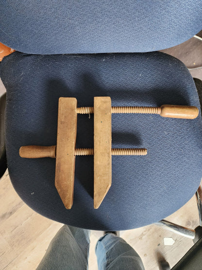 Antique Wooden Screw Clamp