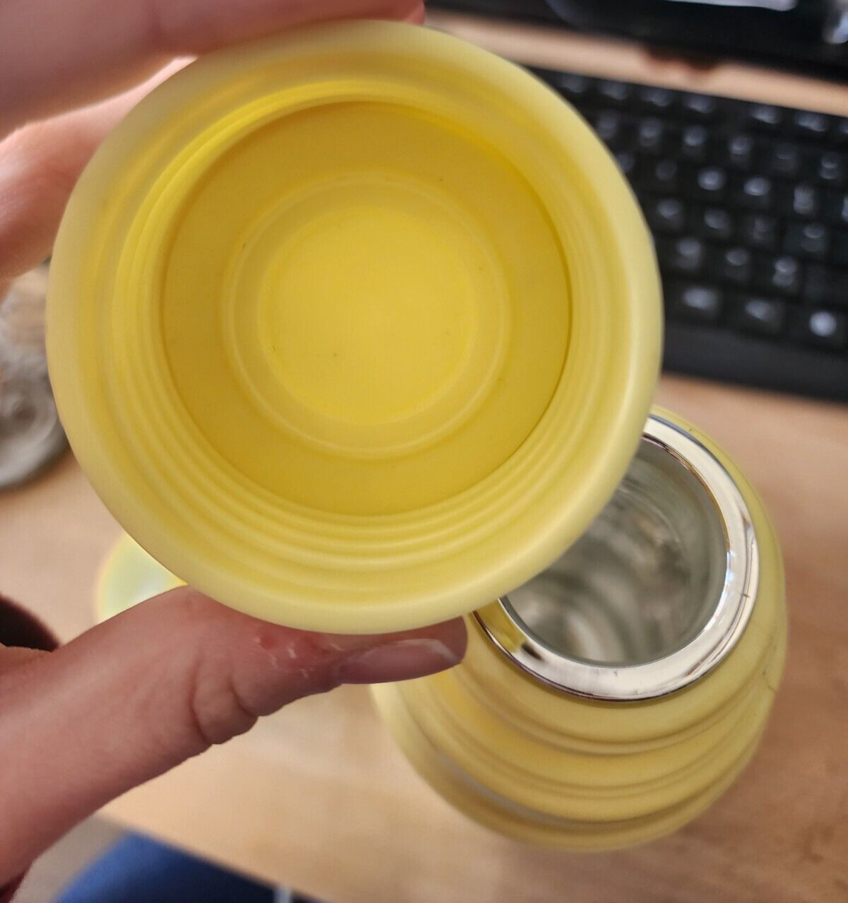 Vintage June Baby Insulated Bottle For Formula - Sweden 1930s