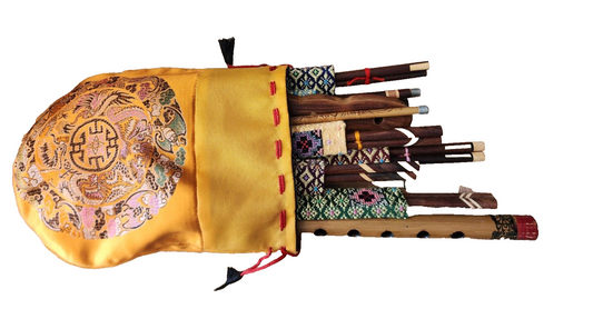 Set Of 6 Hand Carved Wooden Inlay Chopsticks and more (read description)