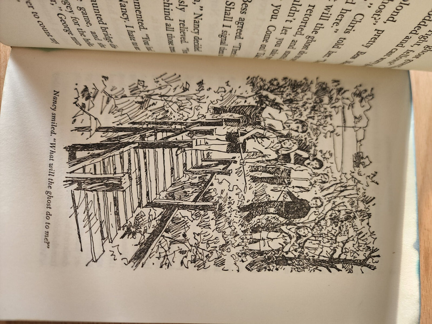 Nancy Drew #15 The Haunted Bridge Carolyn Keene Vintage Hardcover Book