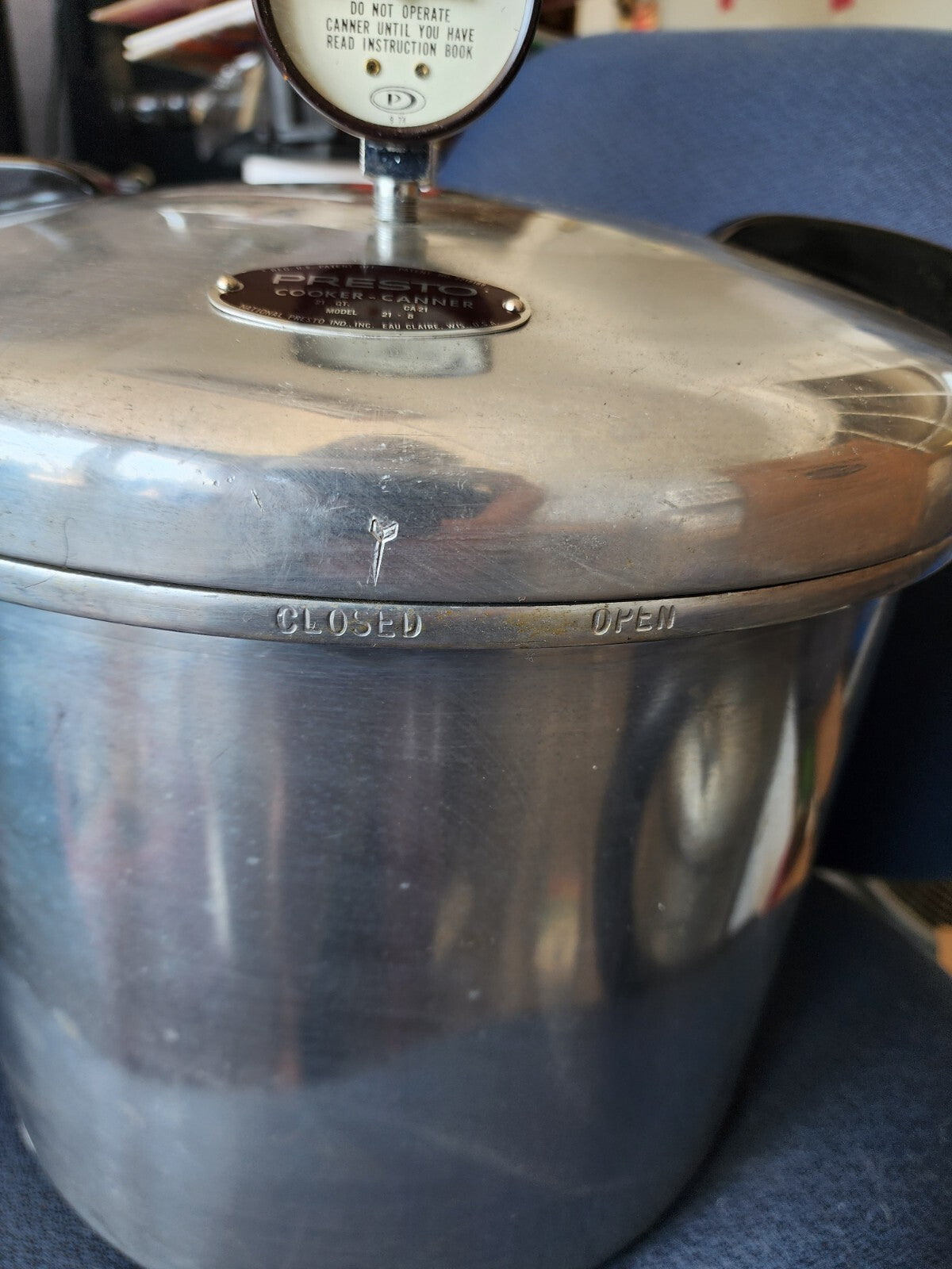 Vintage Maid Of Honor 21 Qt Pressure Cooker/Canner Model 21 B Plus ACCESSORIES