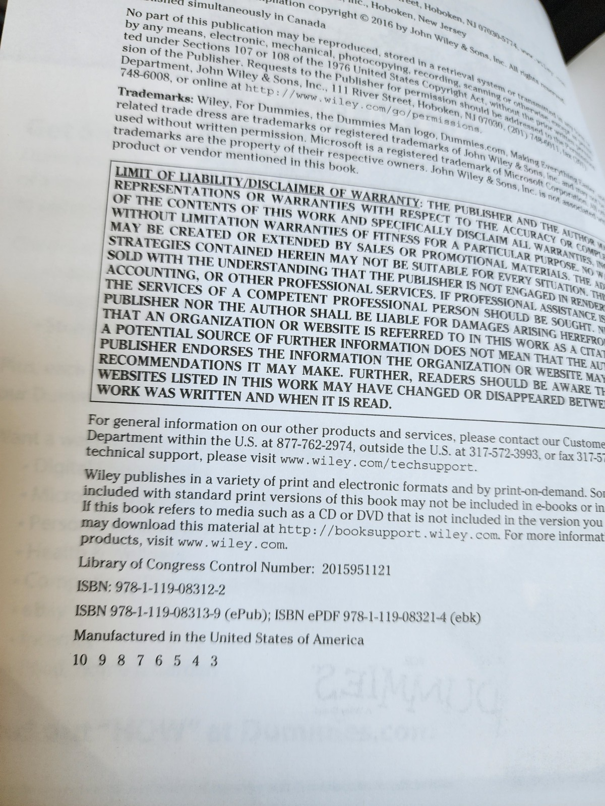 Office 2016 For Dummies, Peter Weverka, paperback