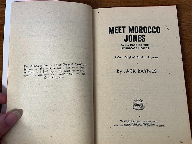 Vintage Paperback - Jack Baynes: Meet Morocco Jones