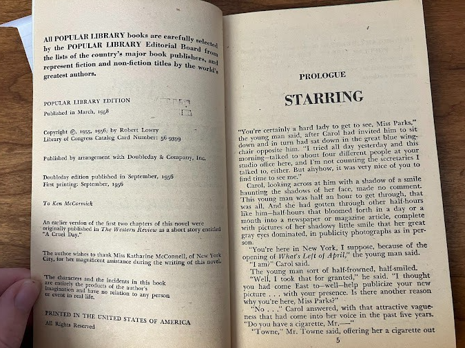 Vintage Paperback - Robert Lowry: What's Left Of April