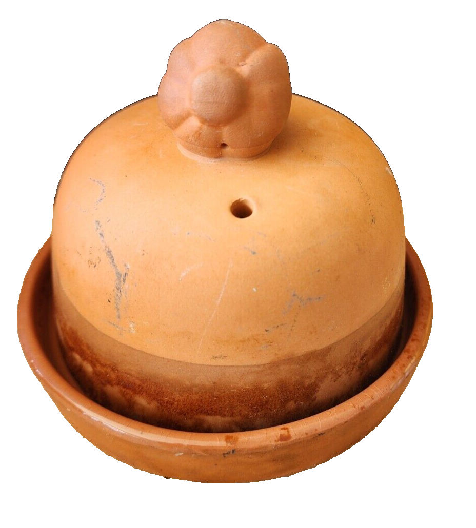 Terra Cotta Domed Garlic Roaster Baker Cooker Keeper Storage