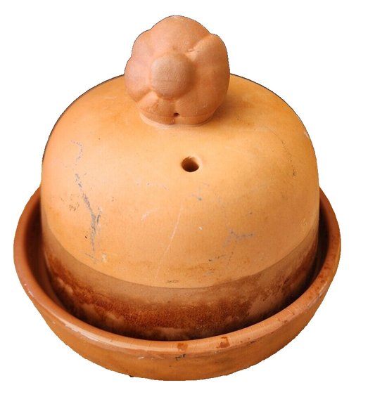 Terra Cotta Domed Garlic Roaster Baker Cooker Keeper Storage