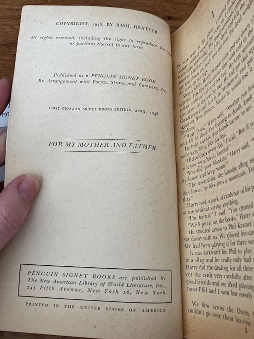 Vtg Paperback - The DIM VIEW by Basil Heatter