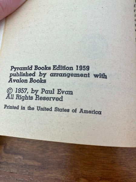 Popular Library: WEST OF THE PECOS by Paul Evan