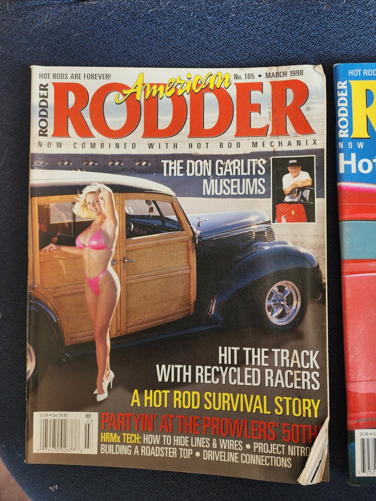 LOT OF 2 AMERICAN RODDER MAGAZINES---- JANJUARY & JULY 1998