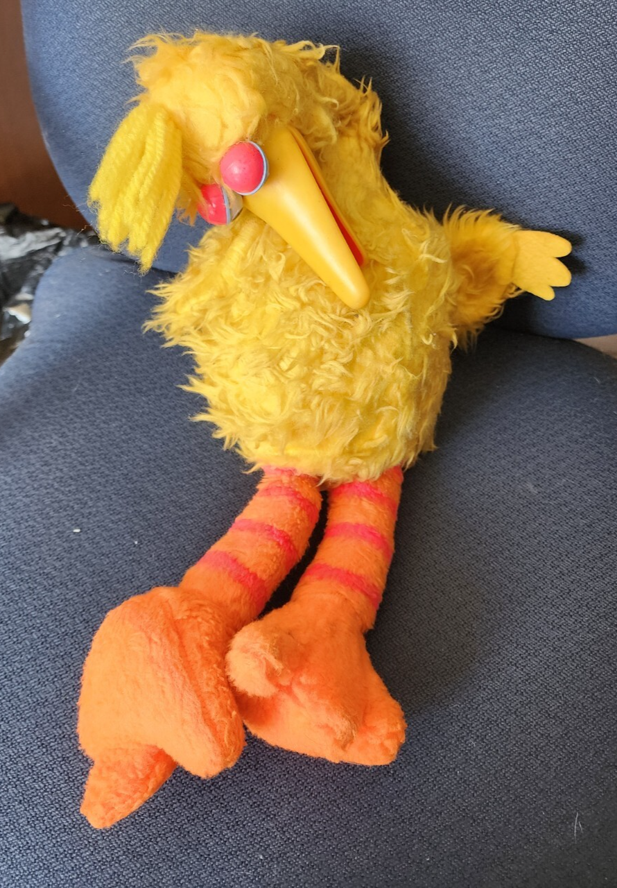 Vtg 1980 Sesame Street Big Bird Plush