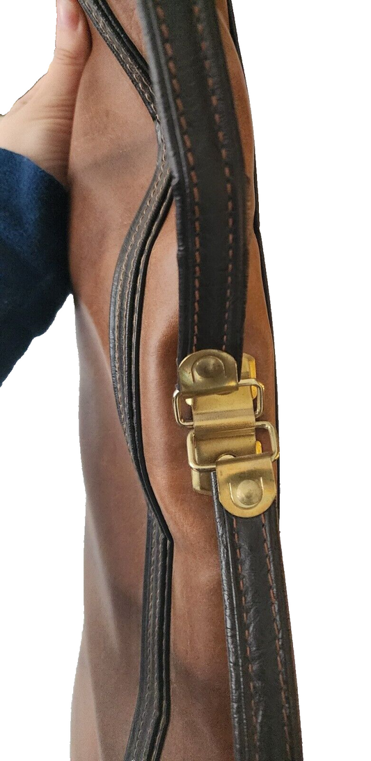 Leather Gun Protection Carrying Transport Case