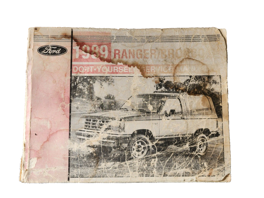 1989 Ford Ranger/Bronco II Do It Yourself Service Manual