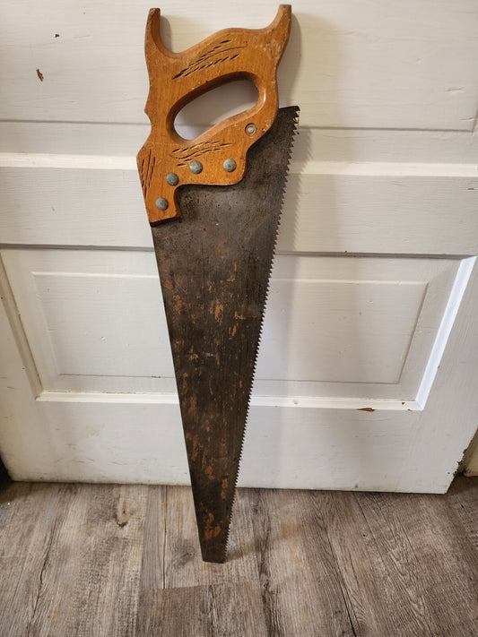 VTG Sears Craftsman 26” Handsaw Wooden Handle