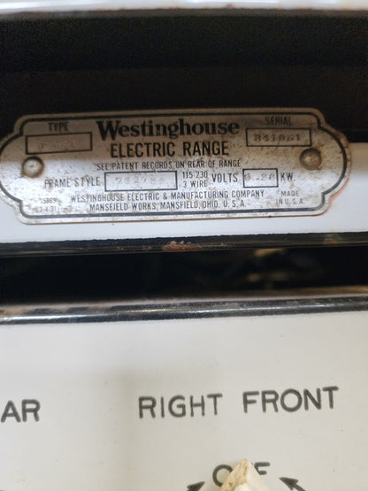 Antique Westinghouse Automatic Electric Oven