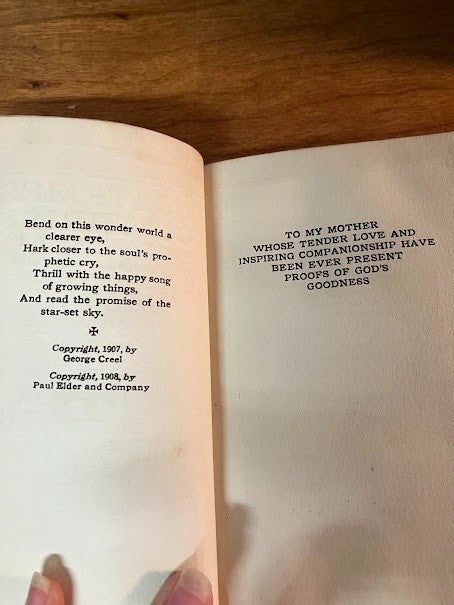 1908 Quatrains of Christ by George Creel
