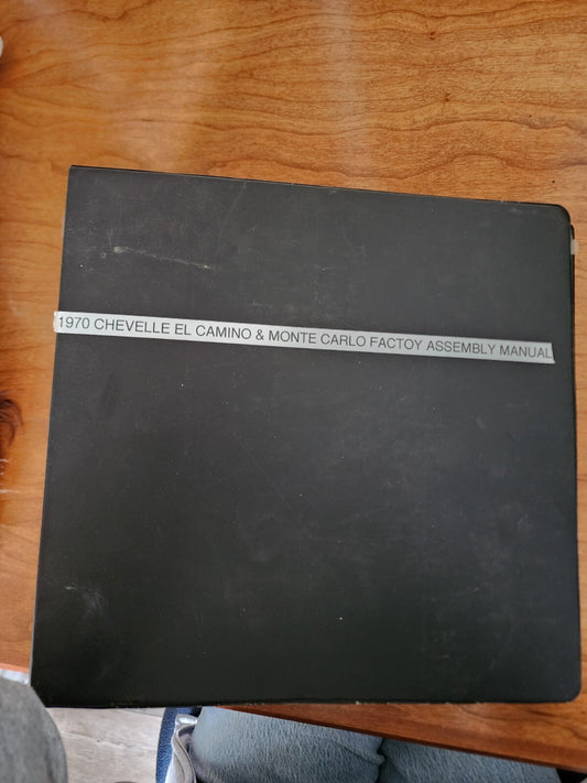 1970 Chevelle El Camino Monte Carlo Factory GM Assembly Manual