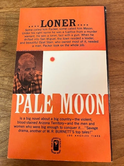 Bantam Books - Pale Moon and Bitter Ground by W.R. Burnett - lot of 2