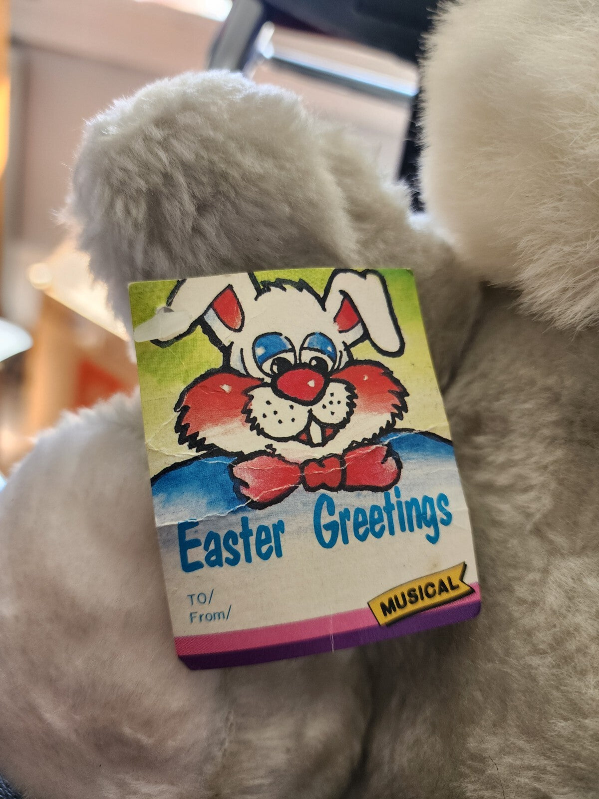 Vintage Musical Light Up Easter Bunny 1986