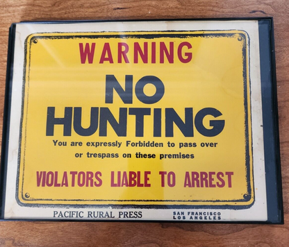 Warning No Trespassing Violators Will Be Prosecuted Framed Sign 9”x12”
