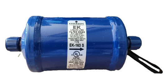 EMERSON Liquid Line Filter Drier, Compacted Bead EK163S - 3/8" 16 in³ 047614