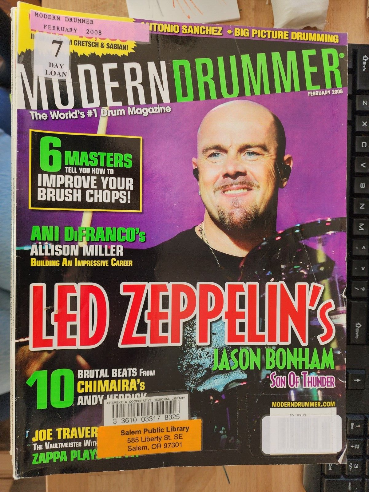 Modern Drummer Magazine Lot Of 12, Jan-Dec 2008 Drumming Magazines