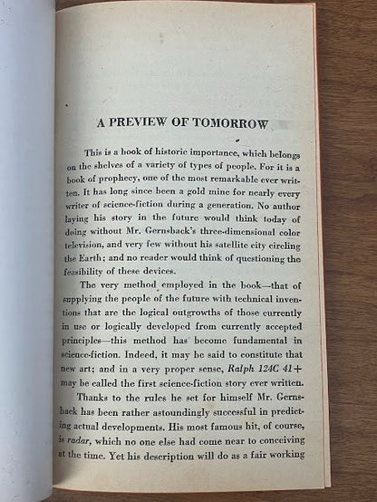 Vintage Paperback - RALPH 124C 41+ Hugo Gernsback