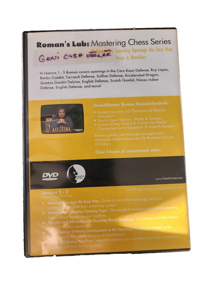ROMAN'S LAB: Mastering Chess Series - Vol. 1 DVD