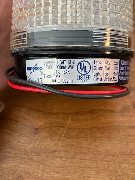 Strobe Light: AMSECO SL-5 RED