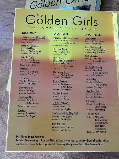 DvDs - The Golden Girls - The Complete first, second, fourth, and fifth Seasons