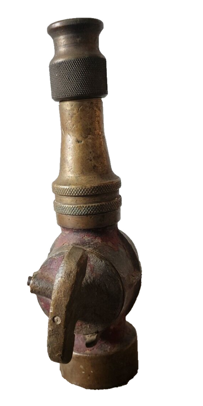 Antique Brass Fire Fighting Hose Nozzle