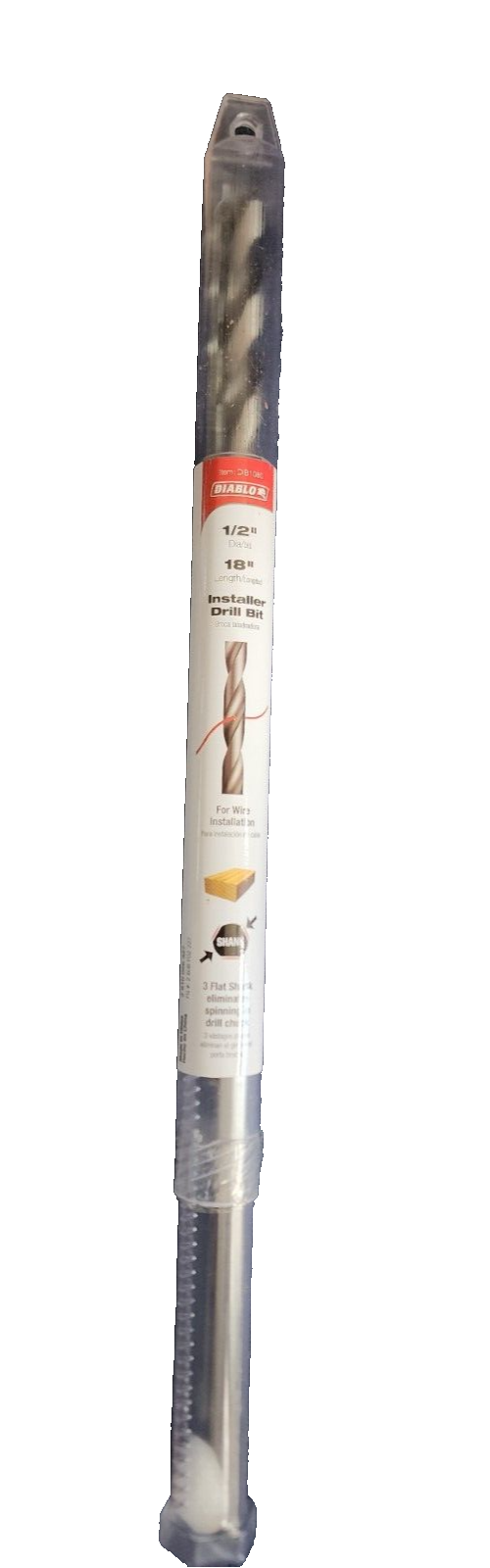 Diablo DIB1080 Installer Drill Bit, 1/2 in. x 18 in.