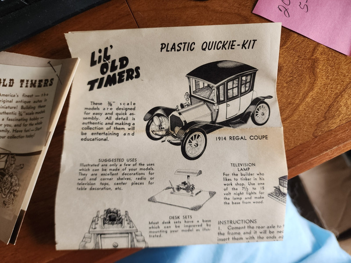 Lil' Old Timers- Authentic Scale Model Easy-Bilt Quickie Kit