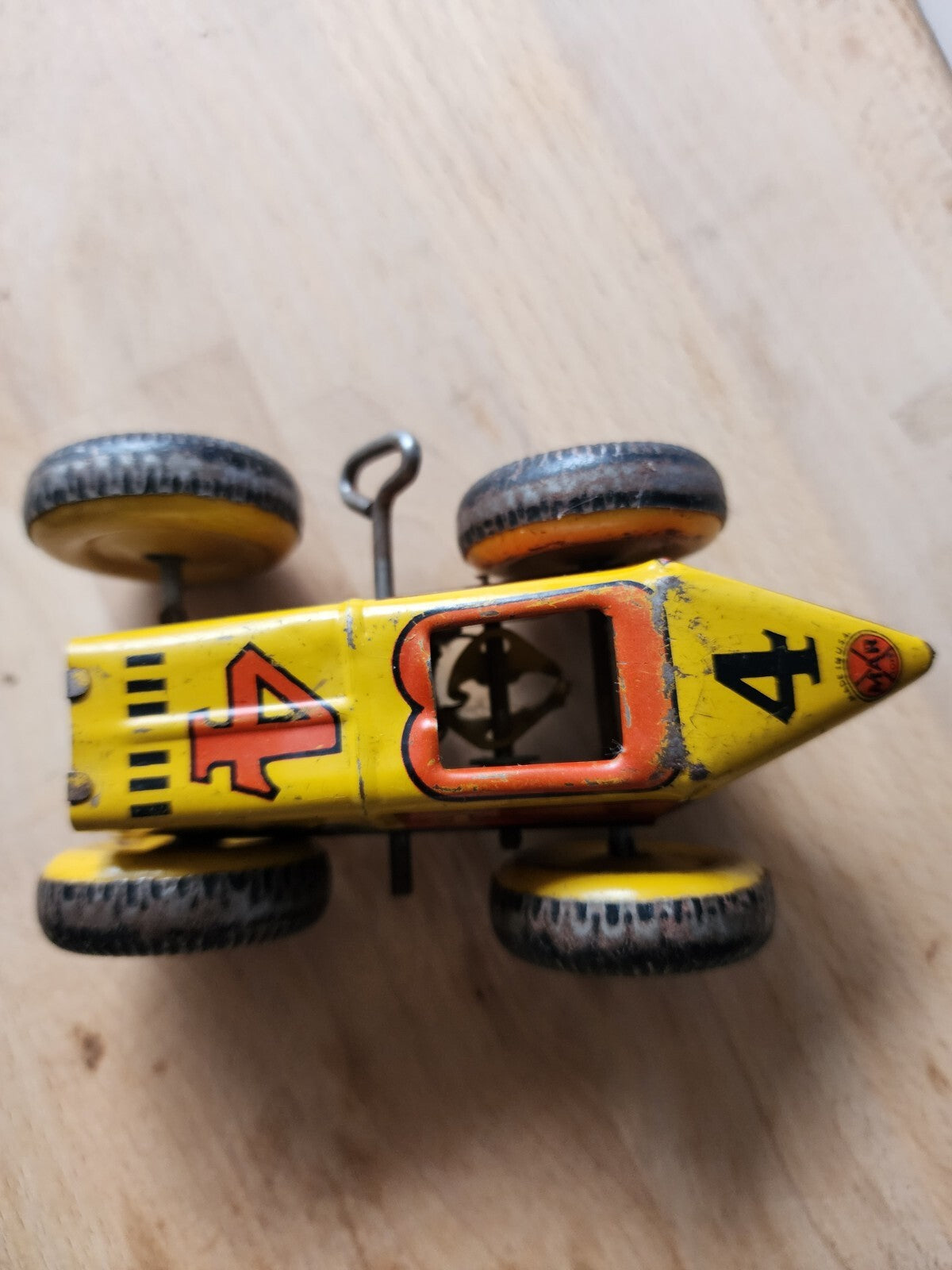 Vtg Marx Tin Litho Wind-Up Boat Tail Midget Racer Race Car #4