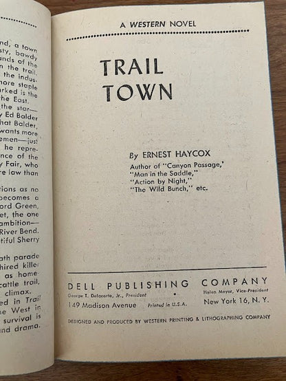 Vintage Paperbacks - Ernest Haycox - Lot Of 4 - DELL