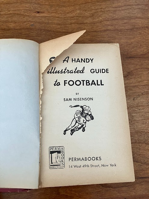Vintage Perma Books - Sam Nisenson: Handy Illustrated Guide To Football