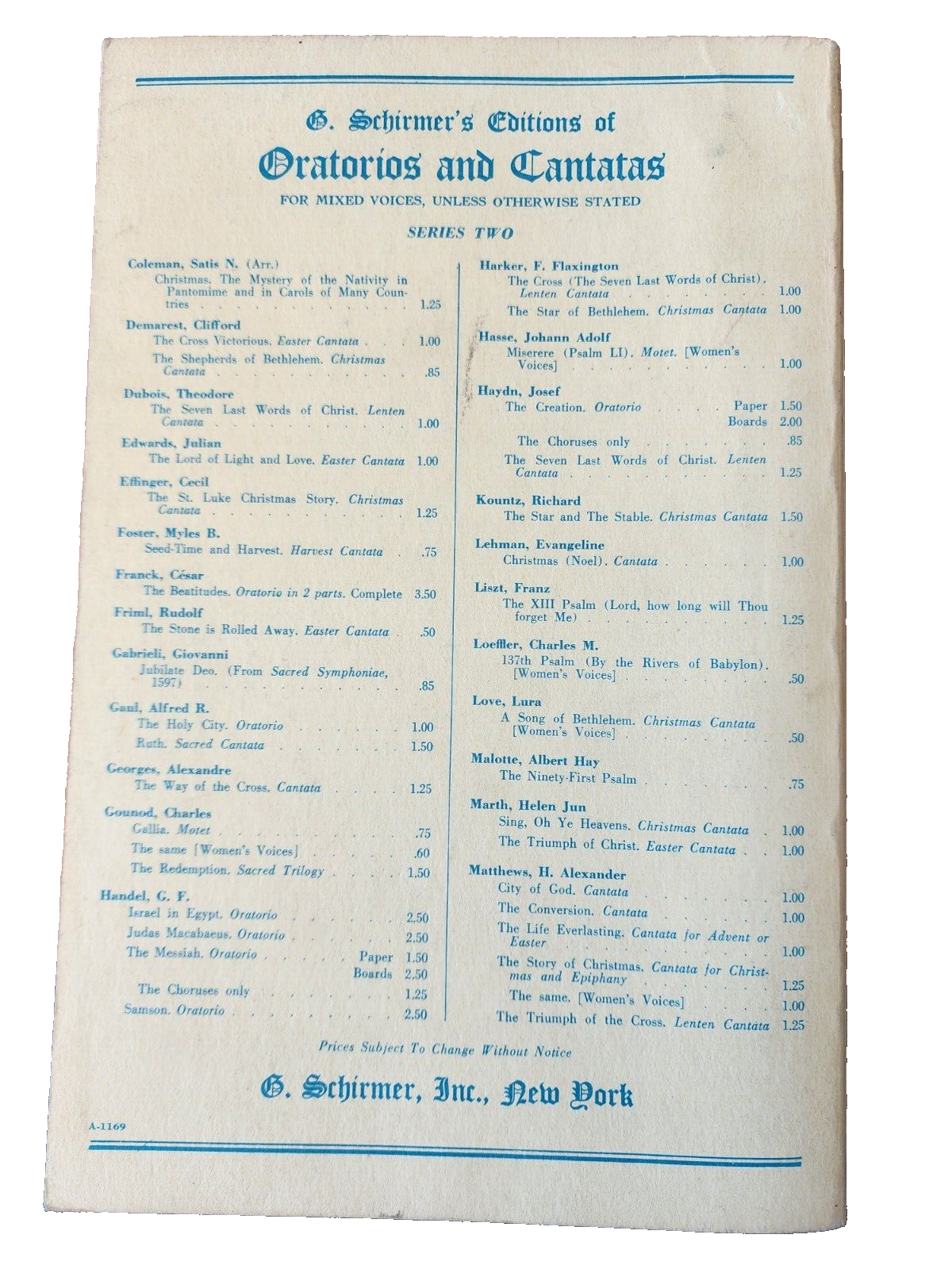 Elijah: An Oratorio by Felix Mendelssohn - G. Schirmer, Ed. 43 - Paperback