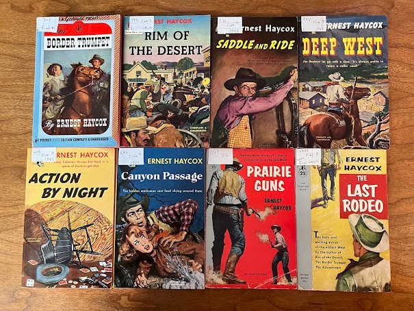 Vintage Paperbacks - Ernest Haycox - Pocket Books - Lot Of 8