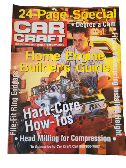 Vtg Car Craft 24-Page Special Home Engine Builder's Guide