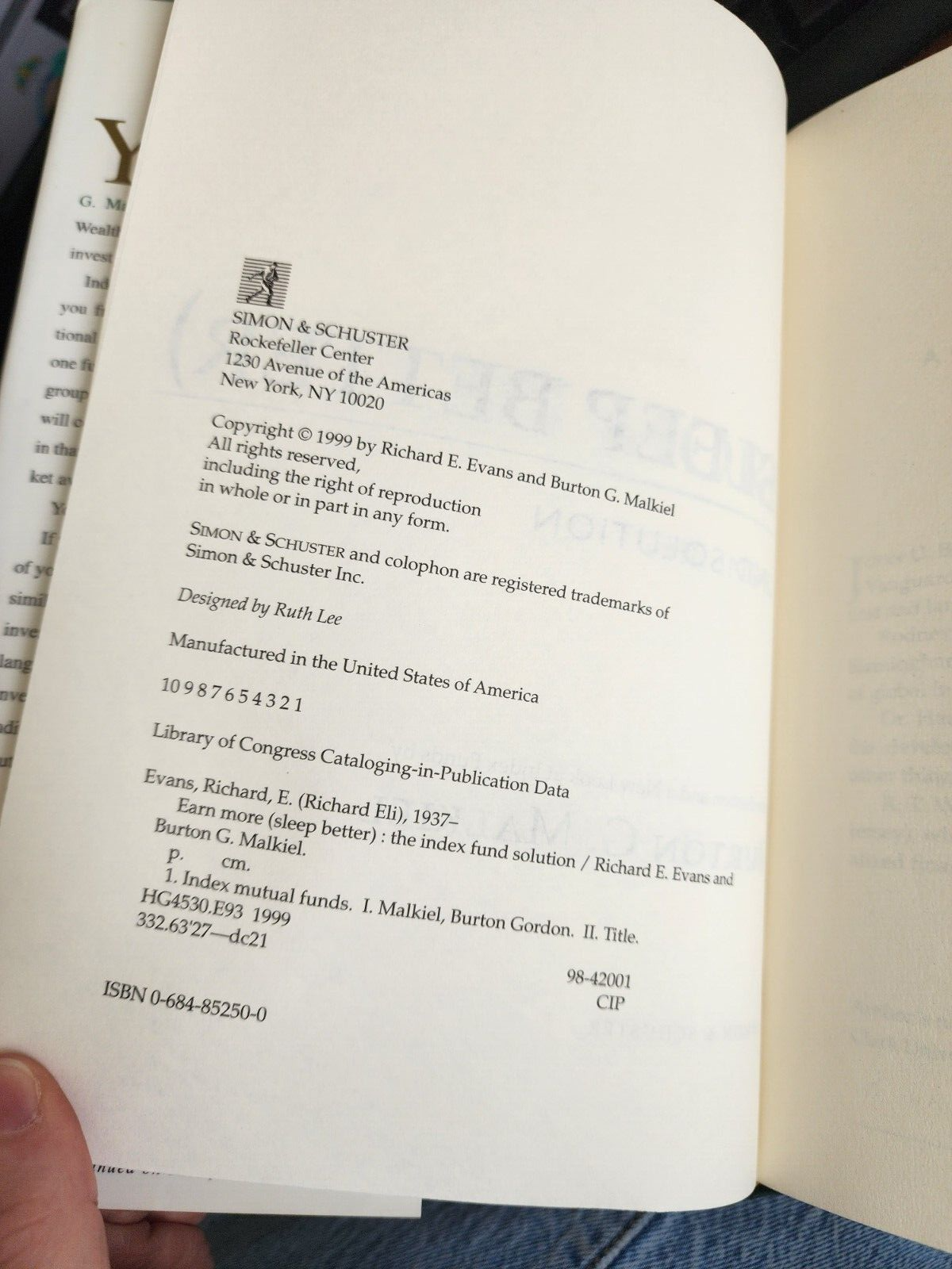 Earn More [Sleep Better]: The Index Fund Solution  by Evans, Richard E.