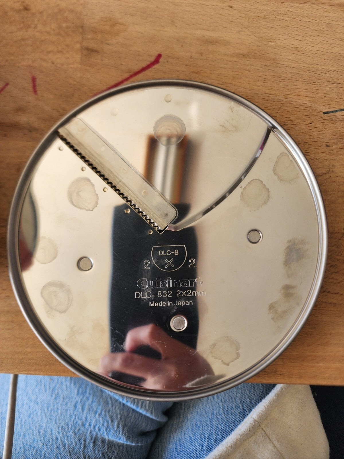 CUISINART 7-SLOT DISC HOLDER Storage Rack Comes with 7 Blades