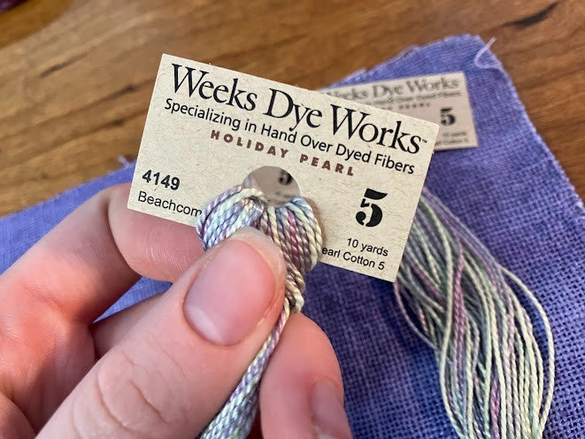Weeks Dye Works - Linen Fabric and (3) Floss