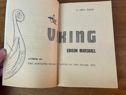 Vtg Paperback - The Viking by Edison Marshall